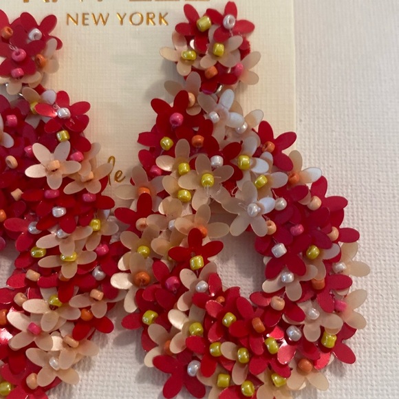Kay Lee New York Statement Floral Earrings NWT - Picture 3 of 5